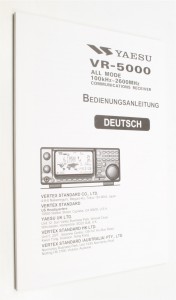 Yaesu Anleitung VR-5000 deutsch
